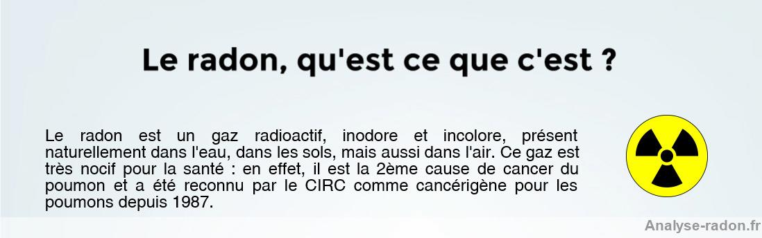 Qu'est-ce que le radon ?